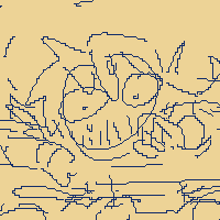 suggestive: eilhart stuck halfway through a wall, panicking. another doodle shows him stuck halfway through the ground, his bottom half exposed to a pit of tentacles.