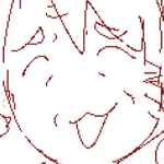 viktor with cat ears, scratching his face while looking apologetic. 'whoops! ehe'. a note next to him says that he did it on purpose. it is implied that he hit a mug with his tail, breaking it.