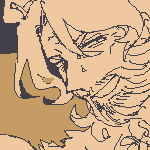 viktor wearing 15th century european inspired outfit, with riding boots that come up to his thigh. he is sitting down with one leg hiked up, his haands adjusting the edge of a boot in a titillating manner