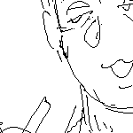 hot day attire caled. he is depicted wearing heart-shaped sunglasses perched on top of his head, a cuban collar shirt, a bracelet, short shorts, short socks, and sandals. he is also holding a cup of boba in one hand.