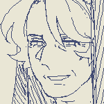 doodle of fem!viktor. he is wearing an outfit inspired by european women's outfits during 1480-1500s. the outfit consists of a hood embellished with aegislash and crown-themes, a dress with split sleeves and bust,lined with fur on the edge of its large sleeves and hem. she is also wearing a sword hung on her left side, hung from a belt worn on her waist.