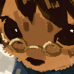 Beastren Karin, depicted as a kitten, glaring somewhat angrily at Pawn Viktor as he holds up a finger with a little bloody bite on it.