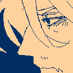 Doodle of VtM AU ! Eilhart, looking to the side.