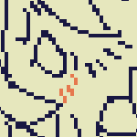 NSFW Warning. Eilhart depicted as a chibi-style plushie, with disembodied hands spreading his pants-less legs, dick exposed. He looks embarassed. Another doodle has him lying down on his side, still embarassed as the disembodied hand's finger penetrates him. A small bulge can be seen on the belly-area of the plushie.