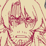 Eilhart with long elf ears. He looks irritated.