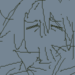 eil standing outside at 3:45 AM, bundled up, shovel in hand, a flashlight in the other, waiting for his dog, bartholomew, to finish doing his business. instead, the dog is busy sniffing the grass, while eil complains, 'come on, it's cold outside...'