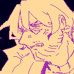 kindred eil wielding a handgun with a suppresor attachedment