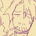 doodles of vtm au eil, bundled up for colder weather. he is seen smoking, with a note that says that it helps him look like he's breathing in the cold air. a doodle with him and theo are seen in the side, the two of them outside in snowy weather. he can be seen scolding theo. 'would it kill you to dress appropriately for the weather? at least pull your sleeves down, jeez..' theo responds, 'but i'm not cold, though?'. eil follows up with 'that's not my point...'