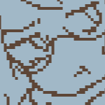 doodle of karin. she is sitting and holding her knees.