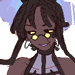 gijinka au mihret, as a chandelure gijinka nicknamed 'fluoride'