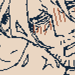 nsfw illustration of viktor with cat ears and a cat tail having sex with eilhart with cow ears and a cow tail. eilhart is sitting on top of viktor, his back to viktor's chest, grabbing him for purchase. viktor is penetrating eilhart from below, one hand pulling a clamp on eilhart's left side nipple, while the bells attached to the clamp ring with each thrust. viktor's other hand rests on top of eilhart's crotch, barely above his dick. viktor is biting eilhart's shoulder, taunting him, 'I haven't even touched you yet...heh.' while eilhart is mid-orgasm.