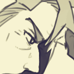 viktor and eilhart looking at something to the side. viktor has one arm folded, while the other is supporting his chin. eilhart is saying something to viktor.