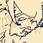 nsfw warning. viktor and eil having anal, with viktor biting the crook of eil's neck. his other hand is toying with one of eil's nipples