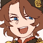 illustration of younger viktor and younger eilhart. younger viktor is depicted dressed in a 1460's western european fashion, sporting neck-length hair while wearing a felt hat, a pleated doublet, and hosen. a longsword is strapped to a belt on his waist. he is accompanied by a deino with a bow tied to its neck. text next to him says 'viktor, 14 ; duke of ishild'. the next image is that of younger eilhart is depicted dressed in 1550's western european fashion, sporting long hair tied back in a ponytail while wearing an furred overcoat with its sleeves unbuttoned, a doublet, breeches, and hose. he is holding a federschwert, with its scabbard hanging on a belt on his waist. text next to him says 'eilhart, 14 ; sole heir of the antema clan'