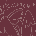 WOTR AU: drawing of knight commander eil leaning down to accept a kiss from daeran, but he's getting flustered and is instinctively curling up his wings around them to hide