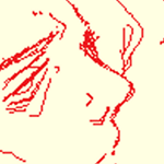 sketch of eil smoking a ciggie