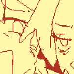 parody of the 'kimoi girl' meme with viktor and eilhart, who are both making fun of theo for playing on easy mode. eil tries to backtrack last moment despite being the one who brings it up in the first place, but viktor continues laughing regardless, while theo looks like he's about to cry in the corner