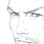 Art of DD2 Pawn Viktor, drawn by an anon. Shows him smiling.